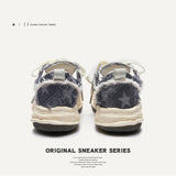 Shoes Destroy The Aesthetic Deconstruction Of Dissolved Shoes Retro To Make Old Youth Plate Shoes Trendy Men's Shoes Men's