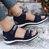 Spring And Summer New Women's Shoes Women's Sandals Sports Wind One-字 Type Dew Magic Sticker Cool