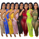 Zingj New Women's Wear Sexy Solid Color Knitted Beach