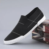 Walk Men's Shoes Low Help Canvas Shoes Men's 2025 New Trend Korean Version Of The Old Beijing Cloth Shoes Pedaling