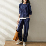 Suit 2025 New Women's Fake Two Splicing Tat + Tight Waist Trousers Two Sets Of Women's