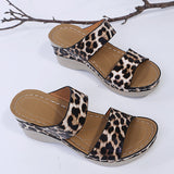 New Large-Size Women's Sandals Thick-Soled Flowers Snake-Snake Sandals Large-Size Women's