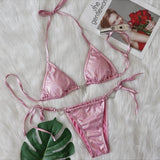 Zingj 2023 New Ins Web Celebrity Female Swimsuit Sexy Love Crystal Diamond Tassel