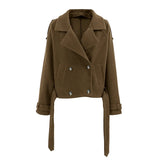 New Women's Big Collar Hair, Stylish Short Belt