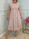 Summer Explosion Lady Print Floral Elegant Dress Holiday