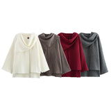 Cloak Style Long Sleeve Hair This Coat 2025 Spring And Autumn New