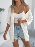 Shooting Summer New Summer Hollow Short-Sleeved Knitted Cardigan Holiday Sunscreen Shirt Women's