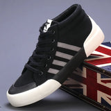 Autumn New Men's Shoes Trendy Shoes Men's High-Help Canvas Shoes Korean Version Of The Trend Of Leisure Shoes Breathable