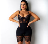 Lace Playsuits Sexy Backless Party Club Short Romper Womens Jumpsuits Sleeveless Body Mujer