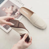 Half Slippers Women Wear Summer New Korean Version Of The Head Of The Lazy Muller Slippers Ladies