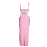 Women's Clothing 2024 Spring New Dress In The Long-Banded Repair Heavy Industry Luxury