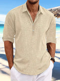 Men's 2025 Summer New Set-Fashion Teen Fashion Loose Long-Sleeved Home Casual