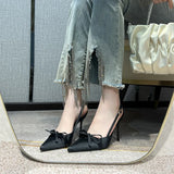 Silk And Satin Bow Bridal Bridal Design Small Master Wedding Dress High Heel Wedding Shoes Hollow Bag Head Sandals