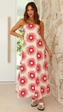 Women's Dress Print Bra Boobs Long Dress Sexy Fashion Holiday