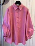 Zingj Quality Pure Cotton Han Fan Lazy Wind Doll Style Loose Long Sleeve Design Sense Shirt Female 2024 Spring Shirt