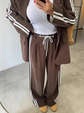Women's Suit Two Sets Of Long-Sleeved Trousers Decorated With Casual Open-Shirt Women