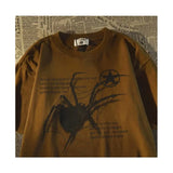 Spider Print Oversized Short Sleeve TeeOutfit