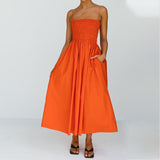 Spot 2025 Spring New Women's Fashion Temperament High Waist Sling Cotton Hemp