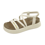 New Fashion Soft-Soled Roman Shoes With Skirts Sandals Retro French-Soled Toe