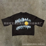 T-Shirt Five-Sleeved Loose Hip-Hop Top Tide Brand