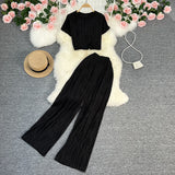Zingj T-Shirt, High-Waisted, Wide-Leg