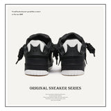 Shoes Cool Bat Small Black Shoes Youth Casual Bread Shoes Low-Top Shoes Trendy Shoes Men's Shoes Men's Shoes Men's Shoes Men's And Women's