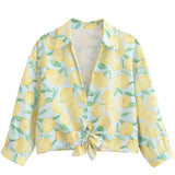Women's INS Burst Linen-Blend Printed Shorts