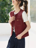 Retro Casual Vest Women's 2025 Summer New Design Niche Fashion Loose