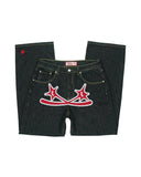 Wide-Legged Jeans Men's Fashion Black Baggy Jeans Men's Rap
