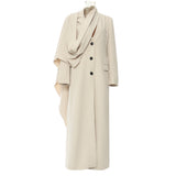 New Round Neck Atmosphere Feeling Personality Irregular Pier Shawl Coat Coat Women