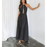 Women's New Hanging Neck Emptiness Body Folding