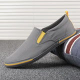 Men's Shoes In The Fall Of 2025 New Korean Fashion Trend Shoes With A Foot Pedal Canvas Shoes Men's Board