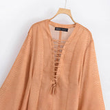 New Lace-Decorated Chiffon Loose Shirt