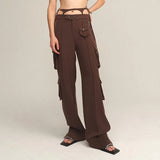Sexy V Waist Simple Loose Comfortable Trousers Slimming Casual Small