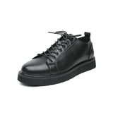Leather Shoes Male British Casual Suit Shoes Youth Versatile Black Small Leather Shoes Korean Version Trend Retro