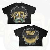 T-Shirt Hip-Hop Fun Cartoon Pattern Printing Oversized T-Shirt Original Gothic Cotton Short