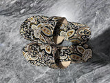 National Wind And Cold Slippers Women 2025 Summer New Flat-Bottomed Printing Cover Toe Roman Style