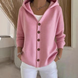 2025 New Fashion Lace V-Neck Sweater Solid Color Loose Long-Sleeved Knitwear