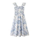 Women's Flying Flying Sleeve Print Sling Dress