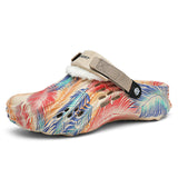 Slippers Men's Winter 2025 New Home Thick Bottom Plus Velvet Warm Cotton Shoes EVA Stinging Feel Cotton