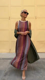Summer New Temperament Elegant Printed Dress Collar Vest Two-Piece Set