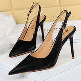 Shoes New Pointed Toe Woman Pumps Hollow Out High Heels Women Sandals Fashion Office Shoes Stiletto Heeled Shoes