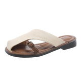 Red Fashion Soft-Soled Slippers Women's Summer Wear 2025 New Leisure Roman Beach Shoes Temperament Head
