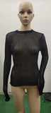 Zingj / Summer 2023 New Hot Selling Long-Sleeved Round Collar Thin Breathable Knit-Outfit