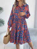 2025 Casual Casual Leopard-Print Long-Sleeved Shirt Skirt Women's