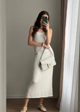 Hot Knitted Hollow Skirt + Vest Skirt Set Women's Soft Knitted Burqa Holiday