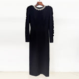 Early Autumn New Star Fashion Wood Ear Three-Dimensional Decorative Long Sleeve Long