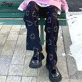 Women Straight Pattern Harajuku Ins Loose All-match Student Autumn Fashion Ulzzang Streetwear Stylish Design Ladies