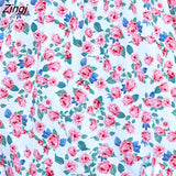 PETAL Backless Ditsy Halter Mini A-Shape Dress For Woman Sexy Cut Out Holiday Beach Dress 2023 Summer Female