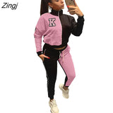 Two Piece Set Women Tracksuit Autumn Fashion Clothes Zip Up Long Sleeve Tops Jacket and Pants Suit Casual Women's Sets